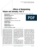 Periodization: Effects of Manipulating Volume and Intensity. Part 2