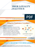 Analyze Customer Loyalty with Data Analytics