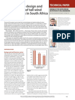 A Study On The Design and Material Costs of Tall Wind Turbine Towers in South Africa