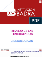 Urgencias y Emergencias Obstetricas Gineco