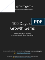 100 Days of Growth Gems - Mobile Marketing Insights