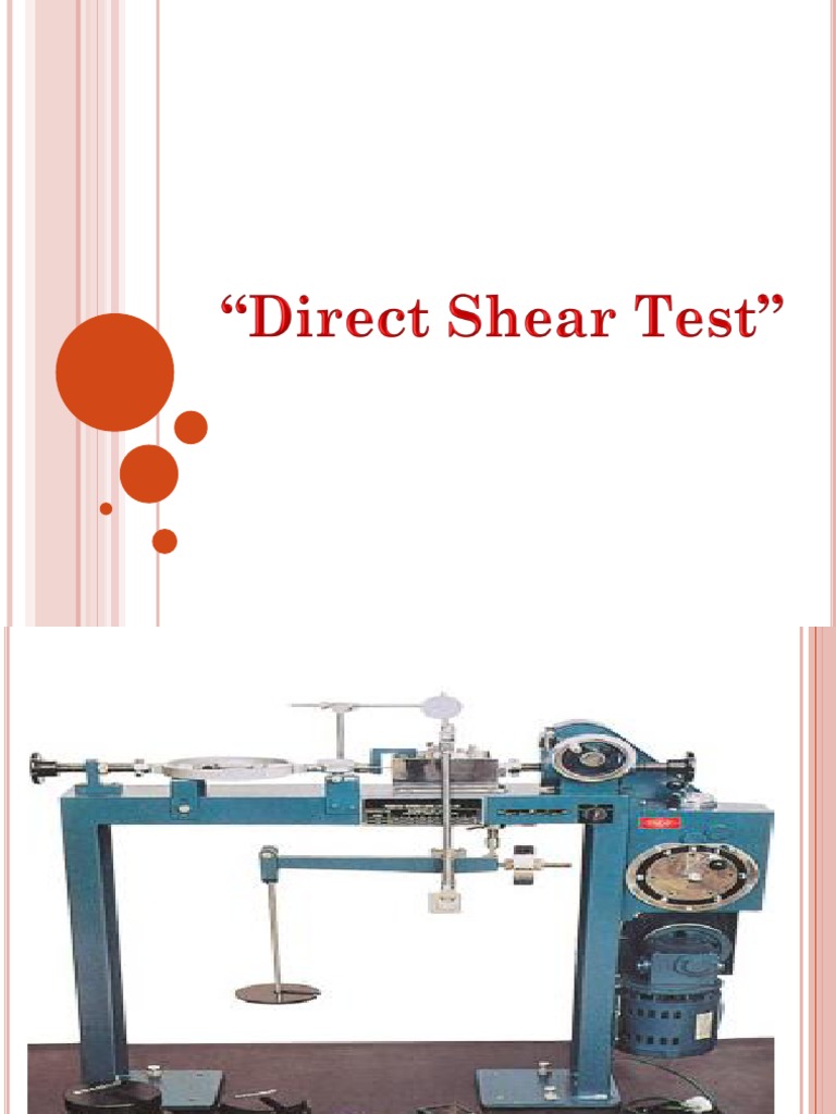 Direct Shear Test Pdf : DIRECT SHEAR TEST – QEJX