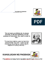 Batayang Kaalaman Sa Pagbasa