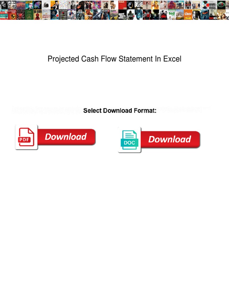 Projected Cash Flow Statement in Excel | PDF | Cash Flow Statement ...