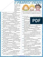 Present Perfect Tense Esl Printable Gap Fill Exercise Worksheet