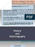 2021 2022 1Q Lesson 1 History and Historiography