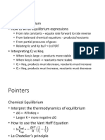 Pointers: Chemical Equilibrium - How To Write Equilibrium Expressions