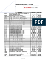 Thermo Scientific 2020 - PCR Reagents Price List
