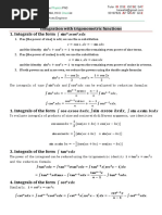 9.4 Integration with trigonometric functions