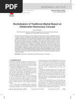 Revitalization of Traditional Market Based On Deliberative Democracy Concept