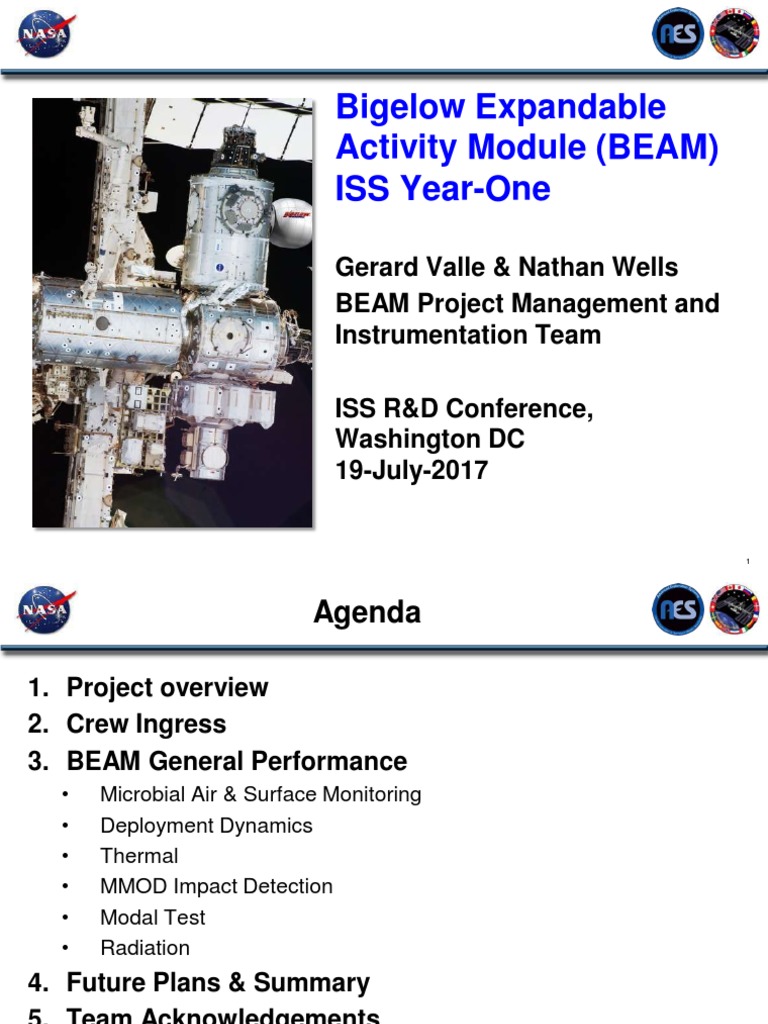 Bigelow - Aerospace BEAM | PDF | International Space Station | Spaceflight