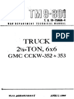 TM 9 801 Truck 25 Ton 6x6 GMC CCKW 352 Amp 353