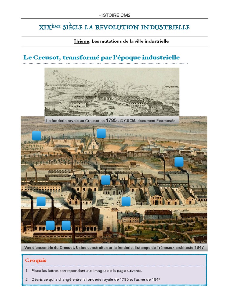 La Révolution Industrielle Cm2 Pdf Histoire CM2 - 19ème Siècle | PDF | Paris | Transport ferroviaire
