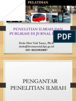 Pelatihan Penelitian Ilmiah Dan Jurnal Ilmiah (1)