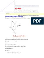 Overall Heat Transfer Coefficient