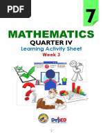 Learning Activity Sheet: Week 3