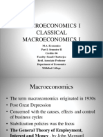 2classical Macroeconomics I