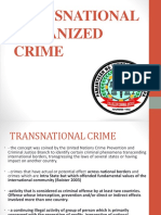 Week 5. Transnational Organized Crime Human Trafficking Cybercrime