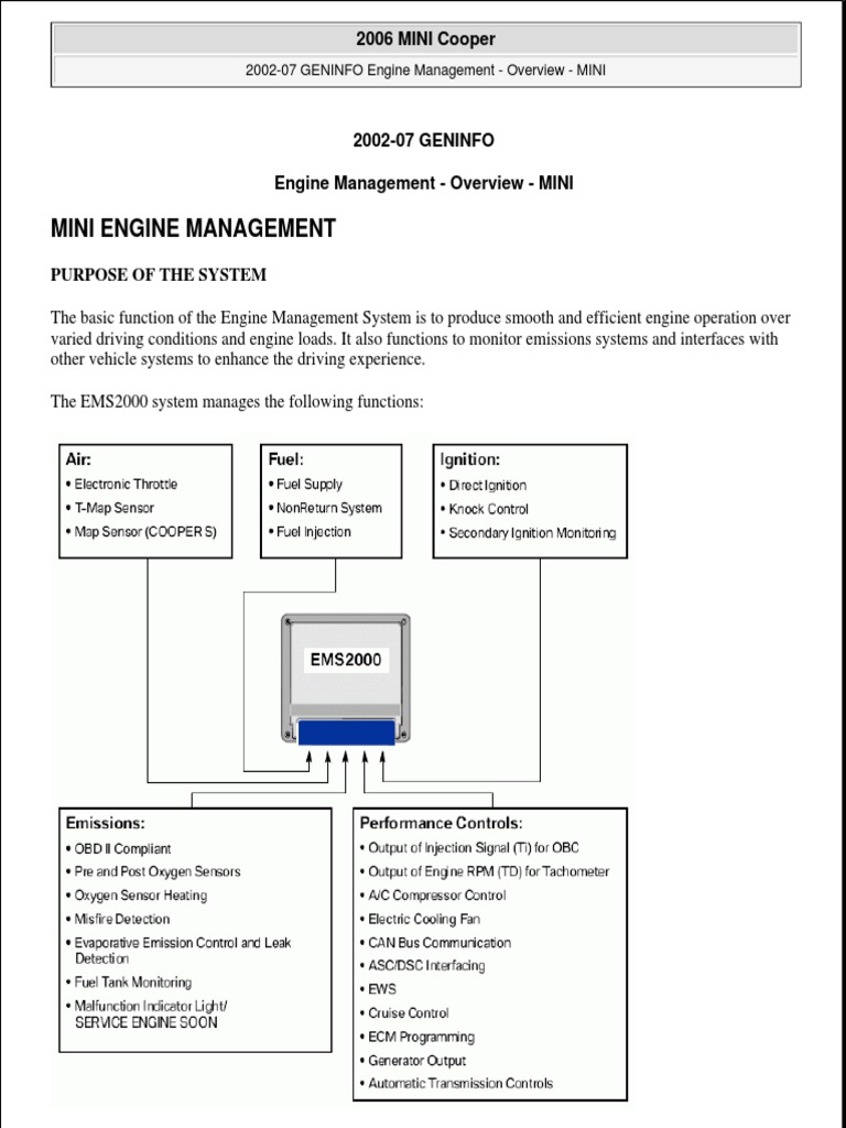 Engine Management Overview | PDF | Throttle | Transmission (Mechanics)