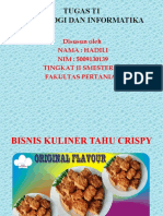Bisnis Kuliner Tahu Crispy