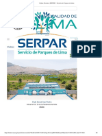 Clubes Zonales _ SERPAR - Servicio de Parques de Lima