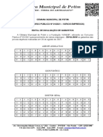 Vunesp 2021 Camara de Potim Sp Diretor Geral Gabarito