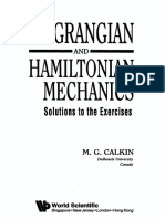 Pdfcoffee.com m g Calkin Lagrangian and Hamiltonian Mechanic Solutionspdf 4 PDF Free