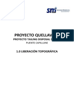 Proyecto Quellaveco: Liberación topográfica, tensado y soldadura puente Capillune