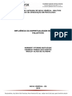 Trabalho de Conclusão de Curso - Psicologia 2018: A Influência Da Espiritualidade em Cuidados Paliativos