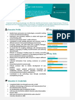 C Pradeep: Executive Profile Key Impact Areas