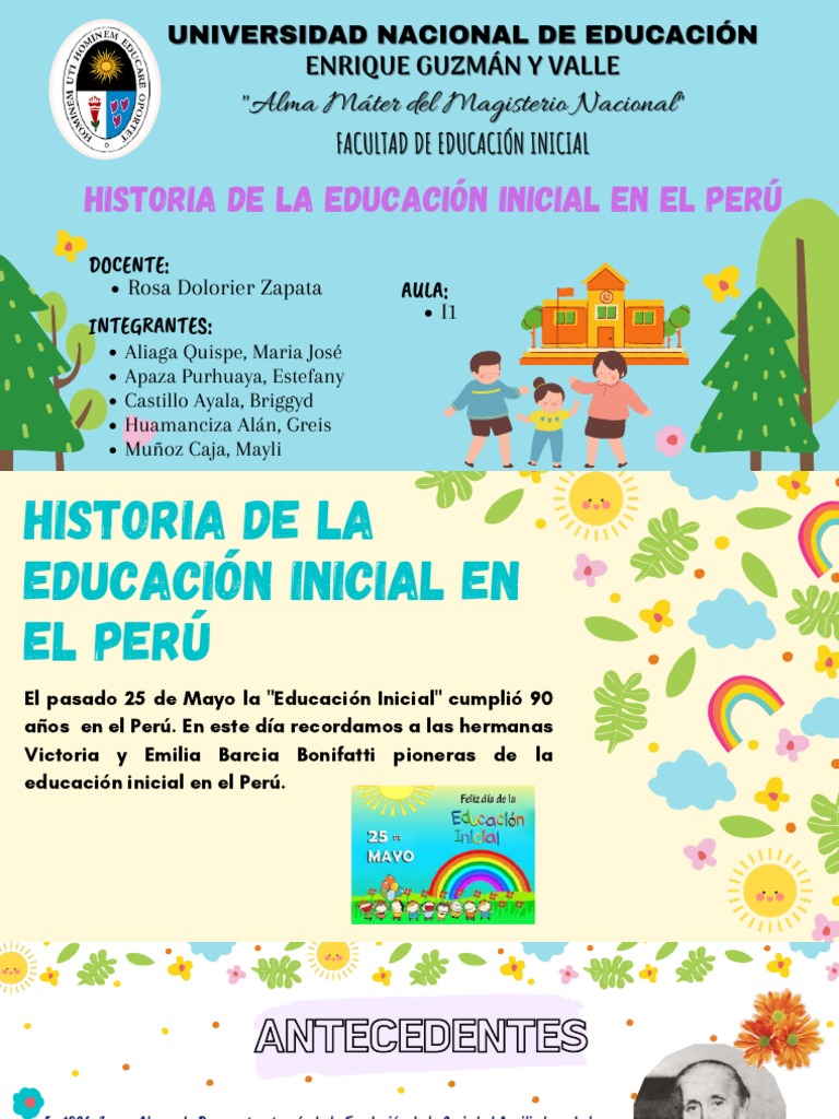 Historia de la Educación Inicial en Perú | PDF | Educación de la ...