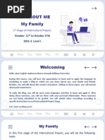 All About Me My Family: 1 Stage of Intercultural Project