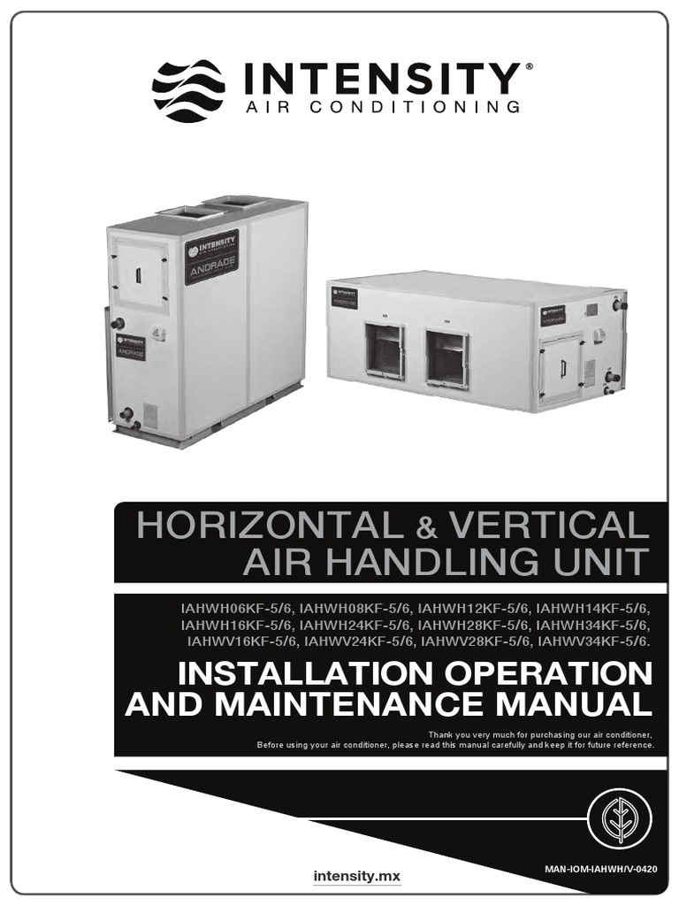 Air Handling Unit Installation Manual | PDF | Belt (Mechanical ...