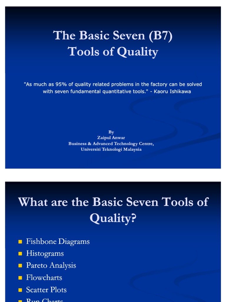 9 Basic Seven Tools of Quality | PDF | Technology & Engineering