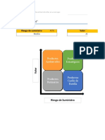 Planilla de Excel Matriz Kraljic