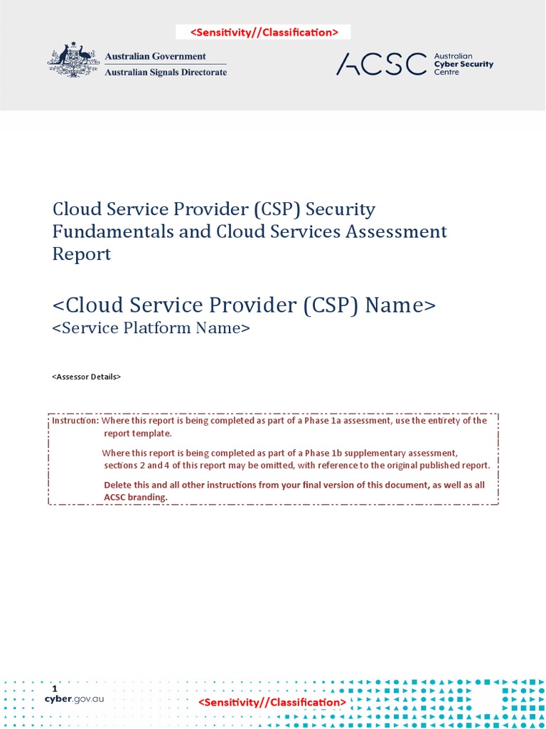 Cloud Security Assessment Report Template (July 2020) | PDF | Cloud ...