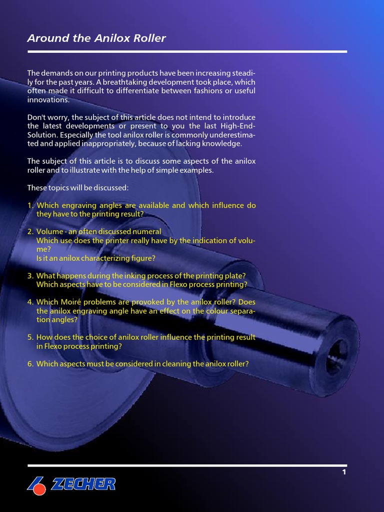 Understanding the Impact of Anilox Roller Engraving Angles, Cell Shapes ...