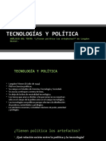 CTS TECNOLOGÍAS Y POLÍTICA