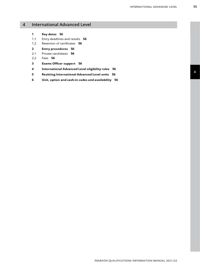INTERNATIONAL ADVANCED LEVELS visual data 6