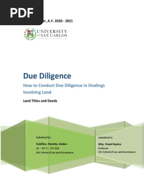 Due Diligence