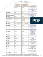 Infinitivo Passado Simples Particípio Passado Tradução: Irregular Verbs