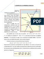 Coordenadas Del Centro de La Hiperbola