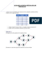 Cómo Calcular La Ruta Crítica de Un Proyecto