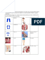 RICE method ankle injury simulation