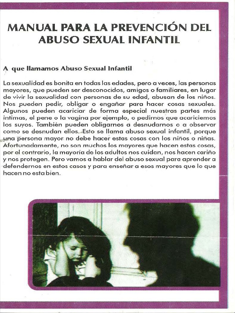 Manual para La Prevención Del Abuso Sexual Infantil | PDF | Abuso ...