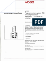 B23 Assembly Instructions Voss Plug Connection System 230 For Compressed Air Equipment in Commercial Vehicles