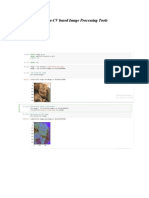 Introduction To Open-CV Based Image Processing Tools