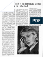 Castellanos, Rosario. Virginia Woolf o La Literatura Como Ejercicio de La Libertad