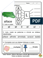 Atividade AL EL IL OL UL Com Texto e Interpretação