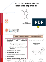 Tema 1. Estructura de Las Moléculas Orgánicas